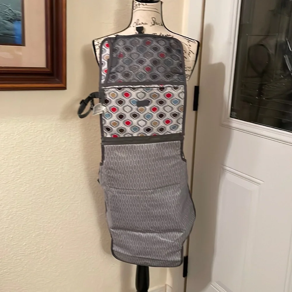 Skip Hop Pronto Baby Changing Station Red Black White Hearts Travel- never used